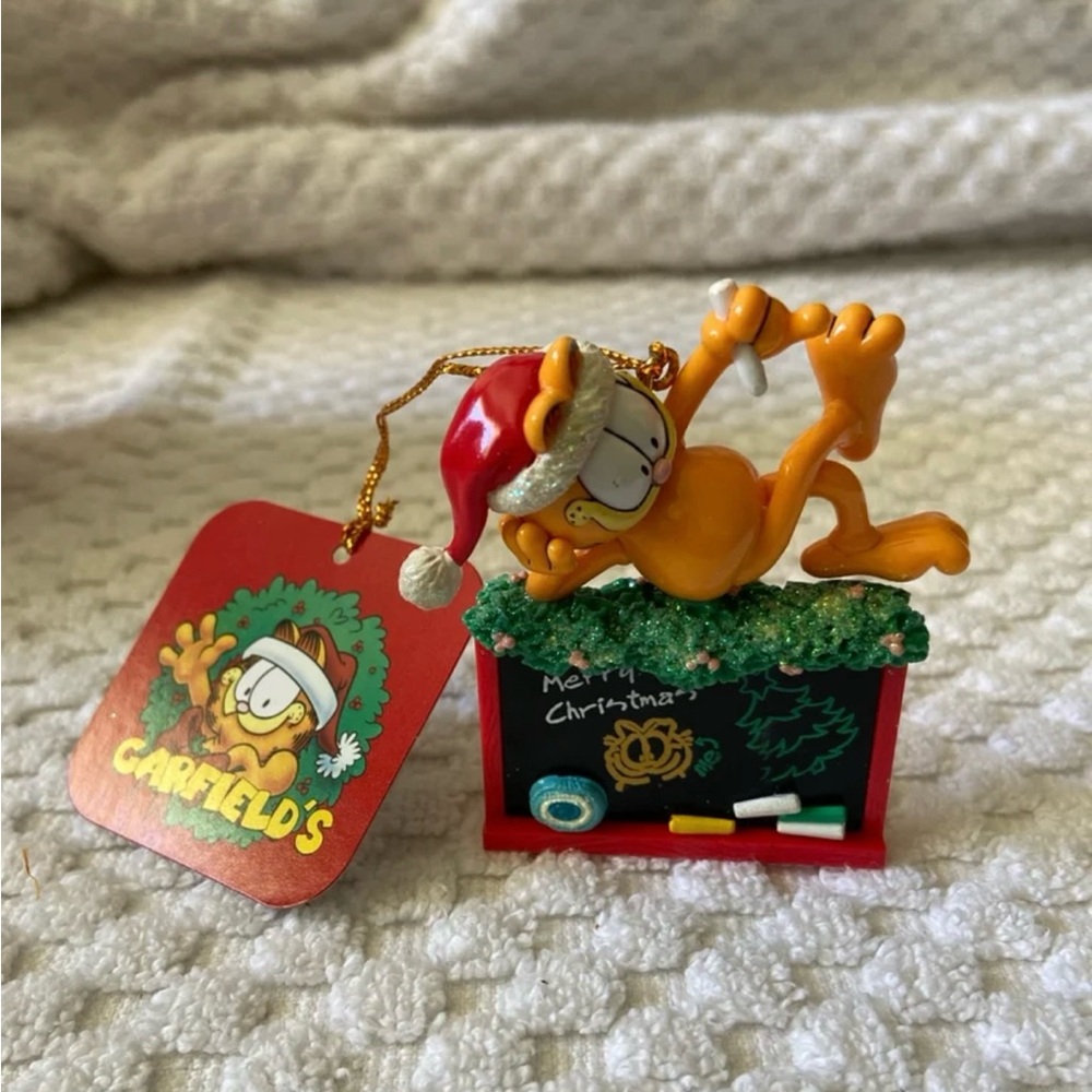 Santa Teacher Garfield 1996 PAWS Jim Davis Trim-A-Tree Ornament - NIB